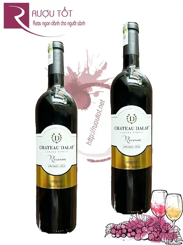Rượu Vang Chateau Dalat Reserve Merlot 750ml