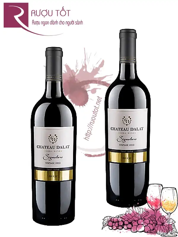 Rượu Vang Chateau Dalat Signature Shiraz 750ml 13%