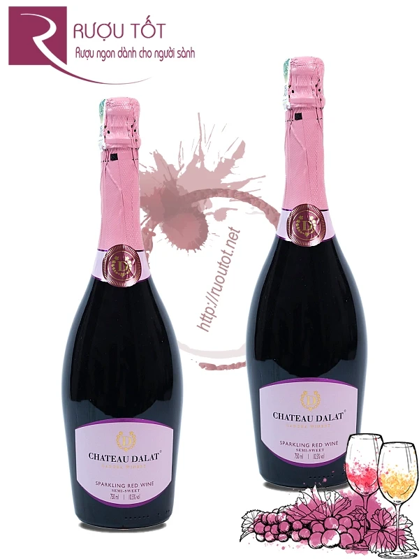 Rượu Vang Chateau Dalat Sparkling Red
