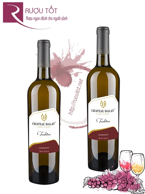 Rượu Vang Chateau Dalat Tradition Chardonnay 750ml