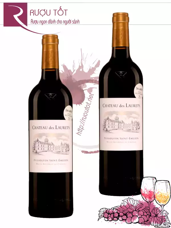 Vang Pháp Chateau des Laurets Puisseguin Saint Emilion 1.5L