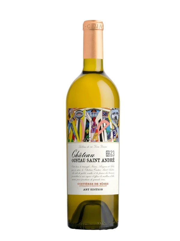 Vang trắng Chateau Oustau Saint Andre AOP Costieres De Nimes
