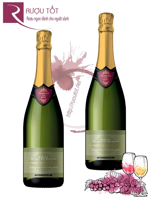 Rượu vang Cremant de Bourgogne Brut Blanc de Blancs