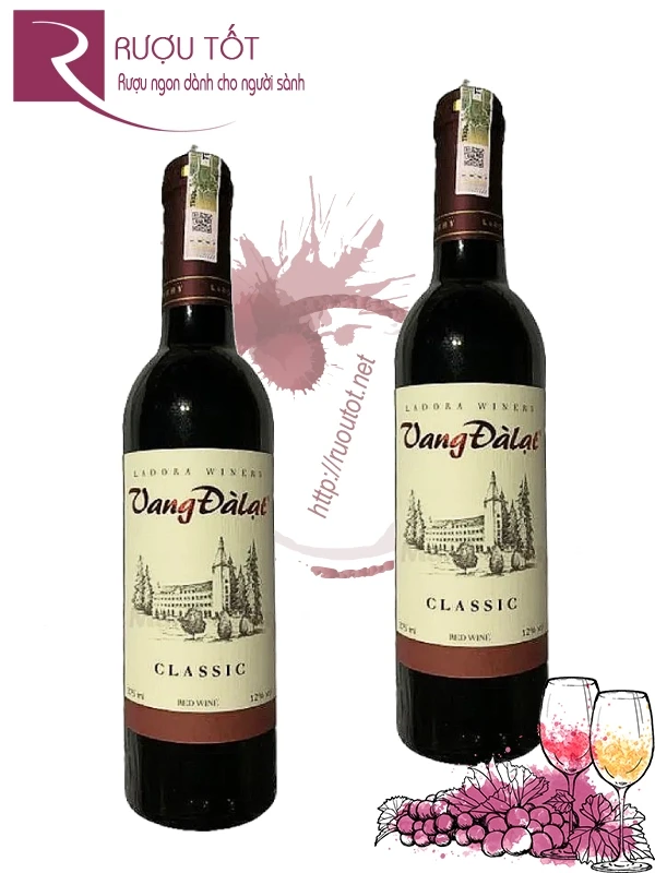 Rượu Vang Đà Lạt Classic Red Wine 375ml