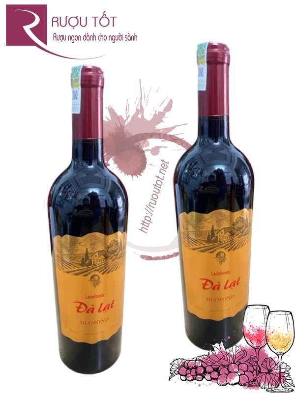 Rượu Vang Đà Lạt Diamond 750ml
