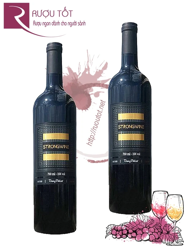 Rượu Vang Đà Lạt Strong Red 15%