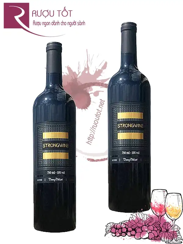 Rượu Vang Đà Lạt Strong Red 15%