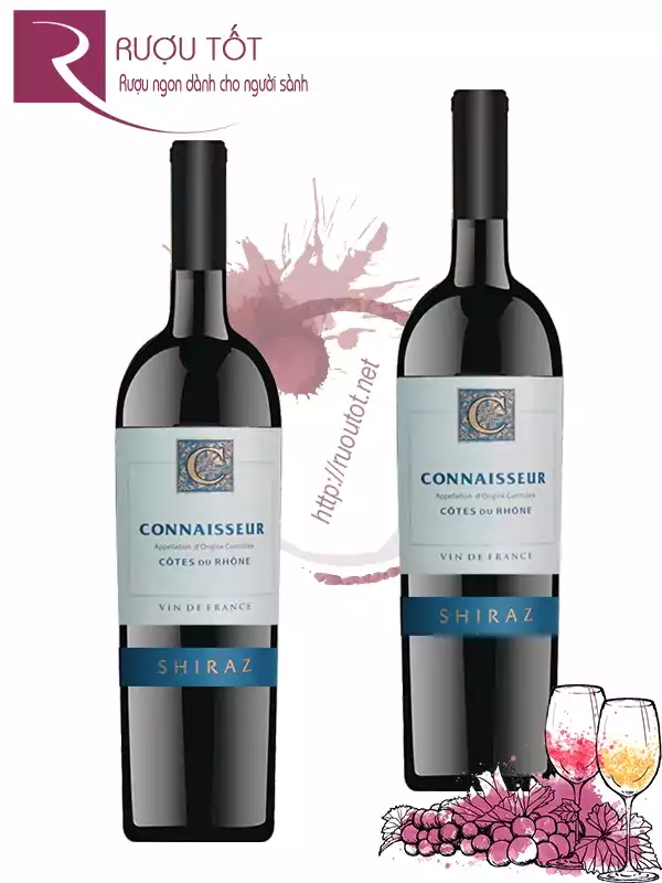 Rượu Vang Connaisseur Shiraz Cotes Du Rhone