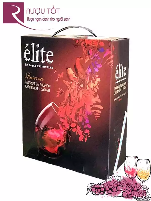 Vang Chile Elite Reserva Blend (Bịch 3L - 5 Lít )