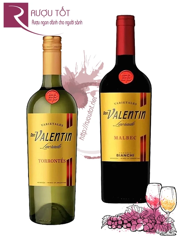 Vang Argentina Don Valentin Torrontes - Malbec