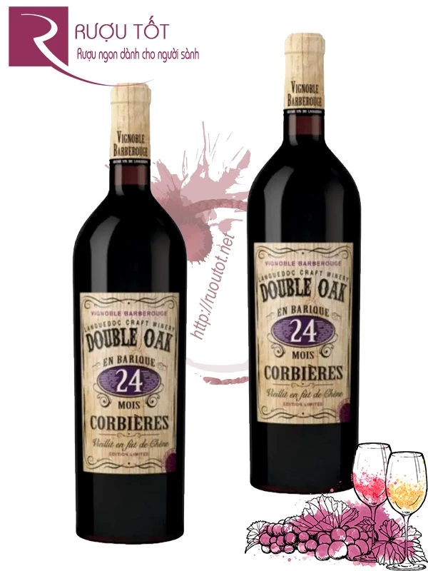 Rượu vang Double Oak 24 Mois Corbieres