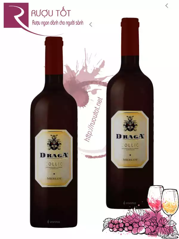 Rượu vang DRAGA Merlot Collio Chính hãng