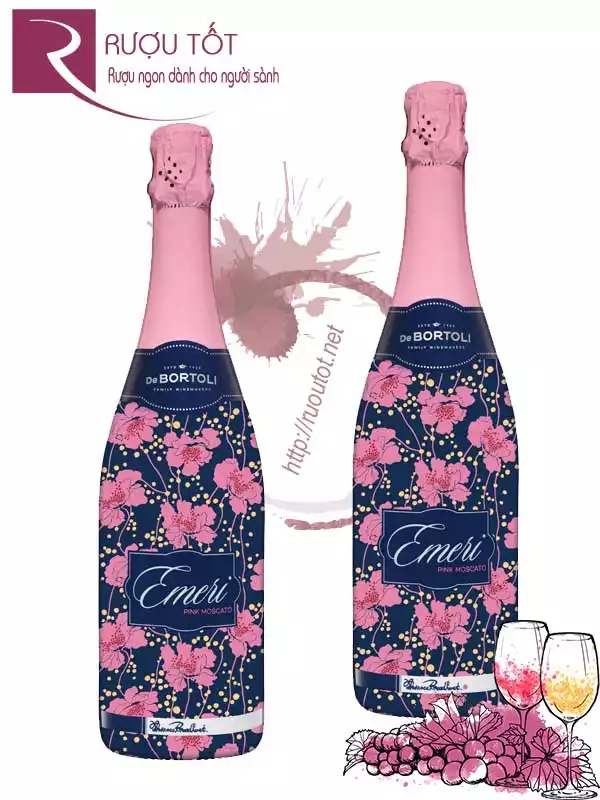 Rượu vang Emeri Pink Moscato De Bortoli Chính hãng