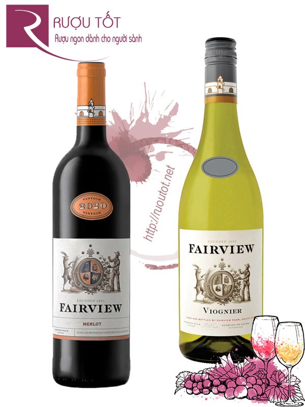 Rượu vang Fairview Red - White Chính hãng