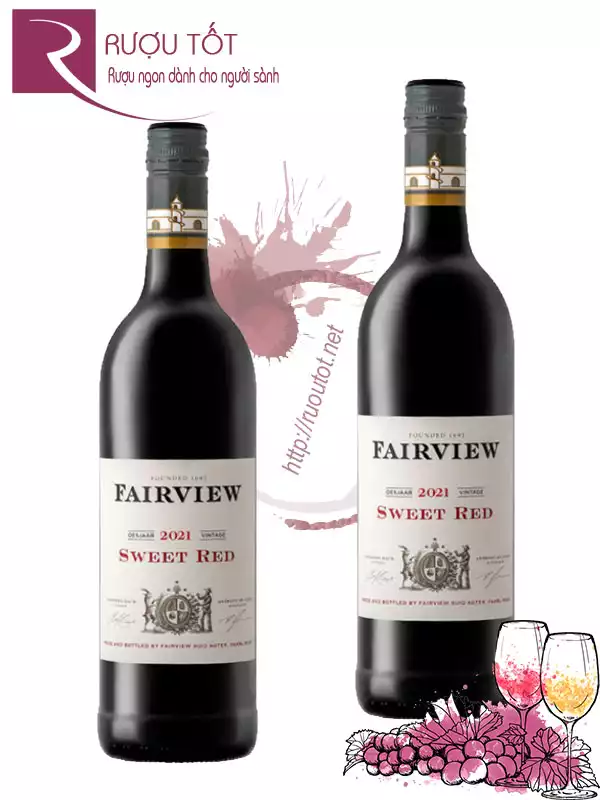 Rượu vang Fairview Sweet Red Fortified Chính hãng