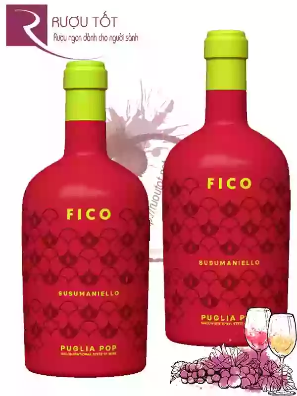 Rượu vang Fico Susumaniello Puglia Pop