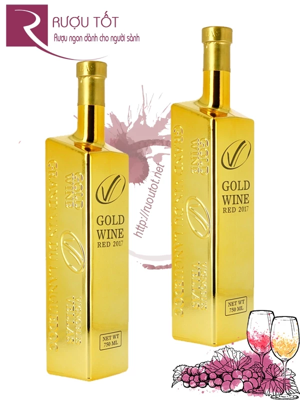 Rượu vang Gold Wine Red Vignobles Vellas