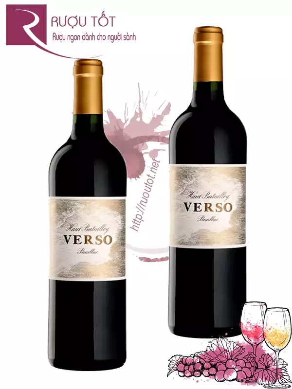 Rượu vang Haut Batailley Verso Pauillac