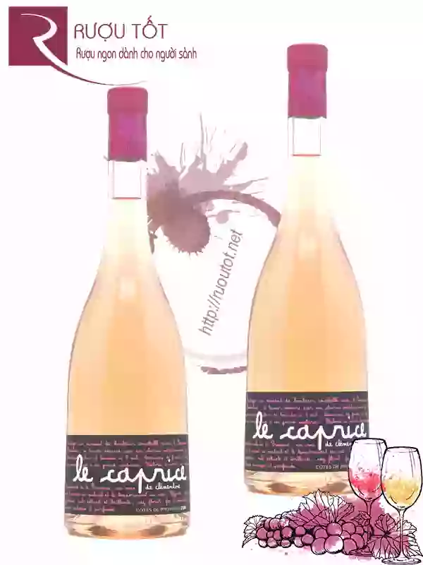Rượu vang Le Caprice de Clementine Rose Chính hãng