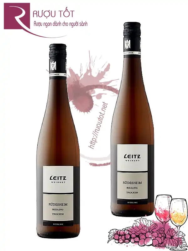Rượu Vang Leitz Rudesheimer Riesling Dry Trocken Allemagne