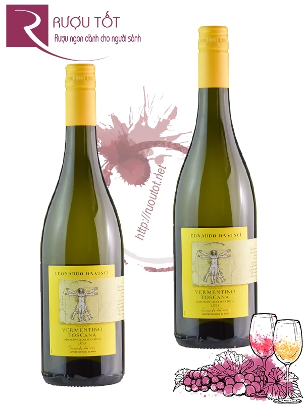 Vang Ý Leonardo Da Vinci Vermentino Toscana IGT