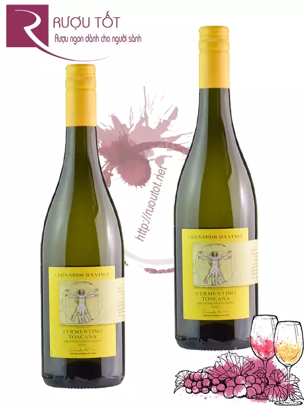 Vang Ý Leonardo Da Vinci Vermentino Toscana IGT
