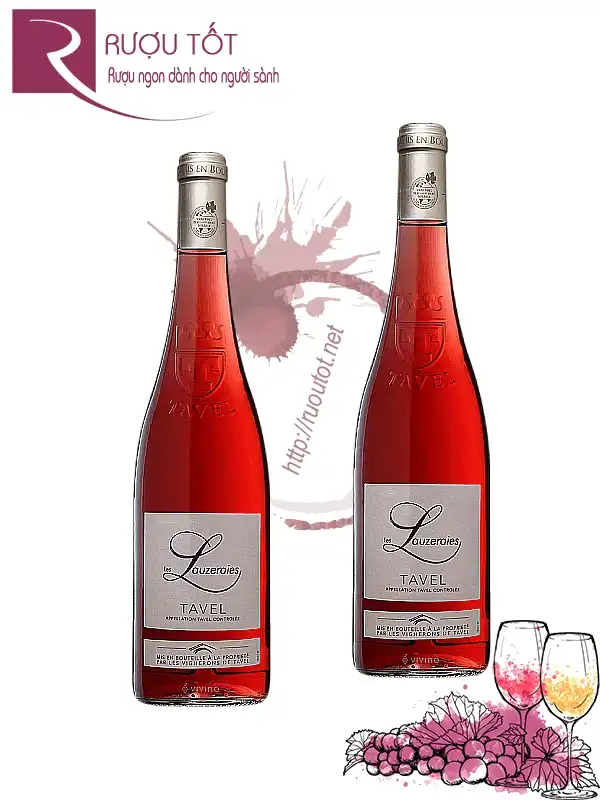 Vang Pháp Les Lauzeraies Tavel Rose