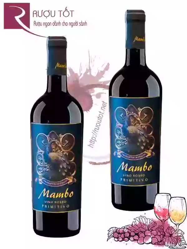 Rượu vang Mambo Primitivo Puglia 15%