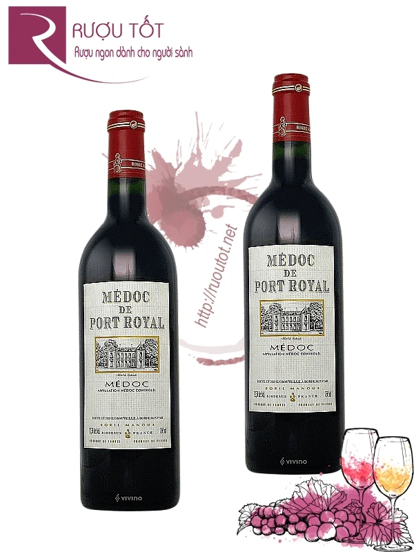 Rượu vang Medoc de Port Royal Thượng hạng