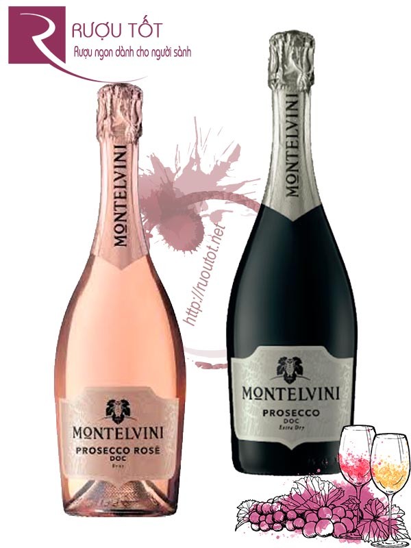 Rượu vang Montelvini Prosecco DOC Rose - White