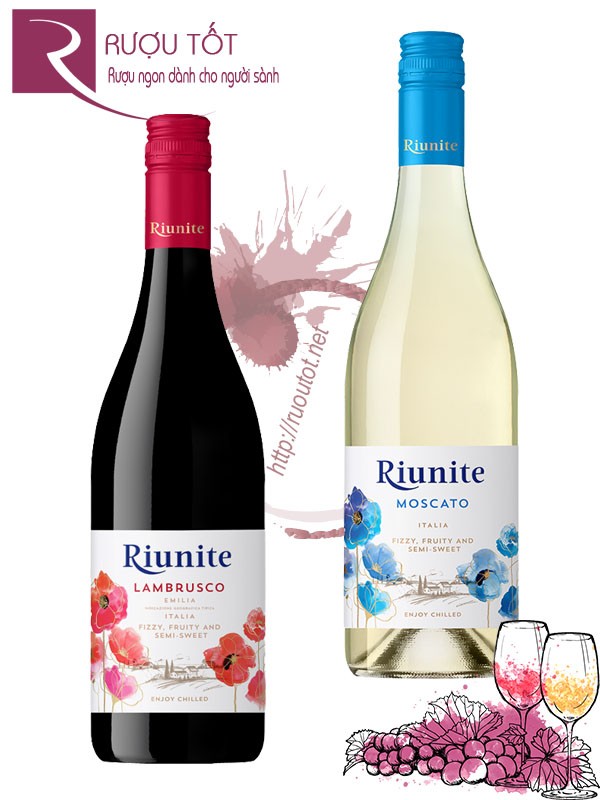 Rượu vang ngọt Riunite chính hãng