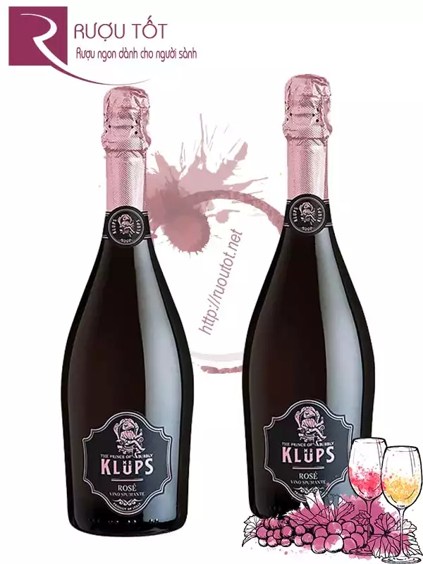 Vang Nổ Mr Klups Rose Vino Spumante