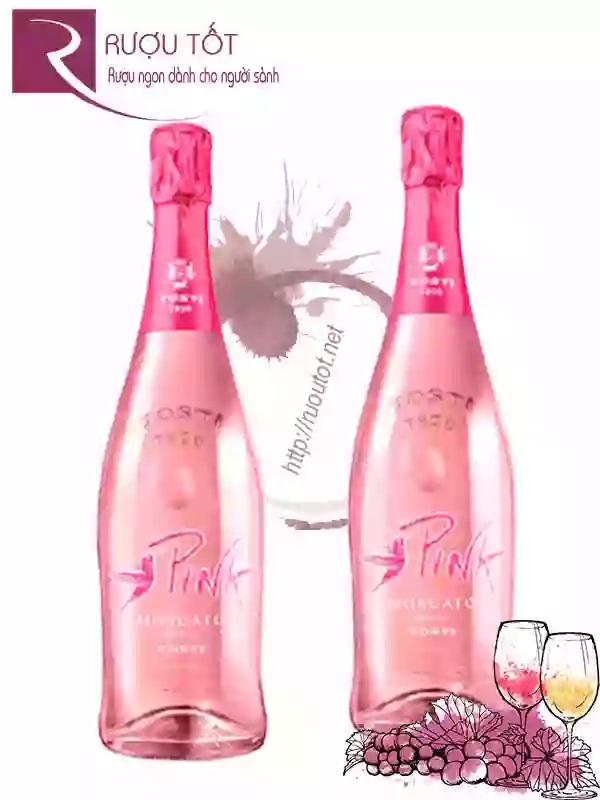 Vang Pháp Pink Moscato Tosti
