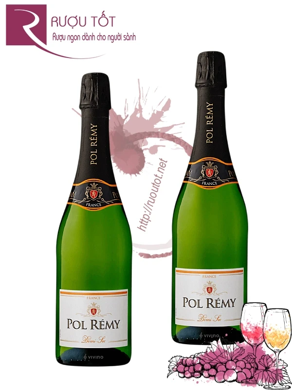 Vang nổ Pháp Pol Remy Demi Sec Thượng hạng