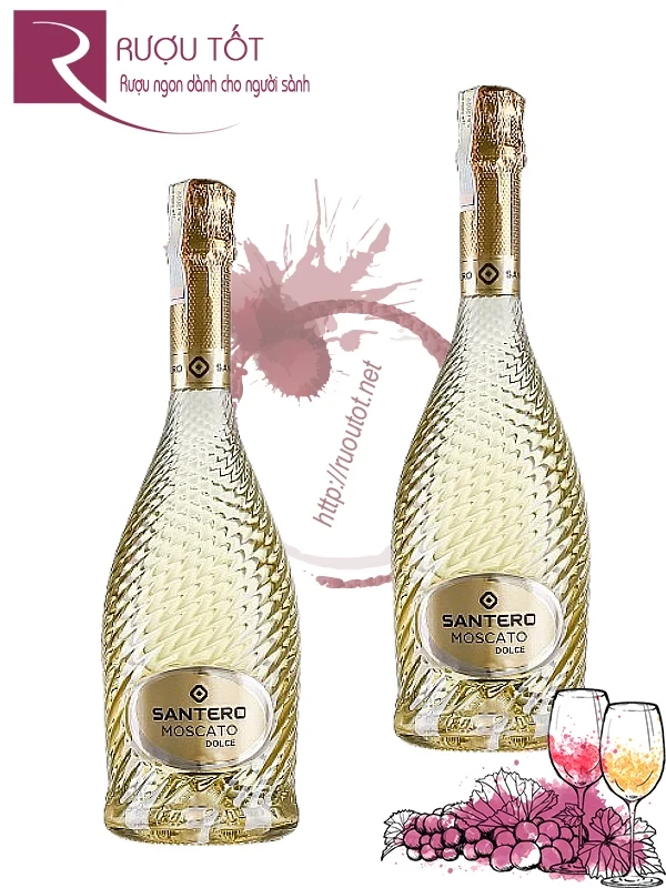Rượu Vang Nổ Santero Moscato Dolce