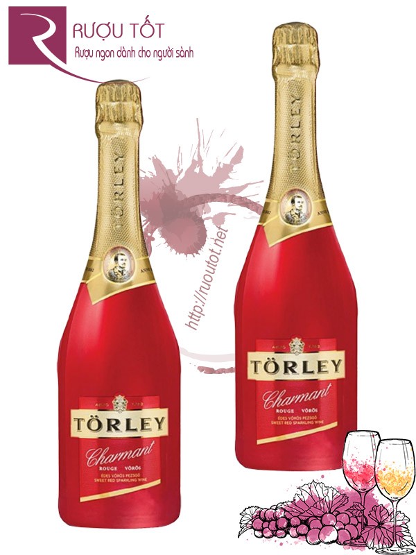 Rượu vang nổ Torley Sweet Red Sparkling Wine Cao cấp