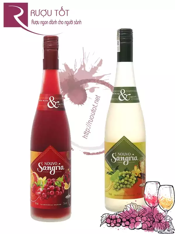 Rượu Vang Nouvo Sangria (Đỏ - Trắng)