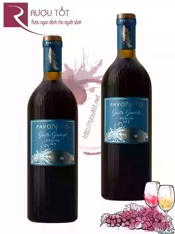 Rượu vang PavoNero Gusto Grande Rosso Puglia IGT