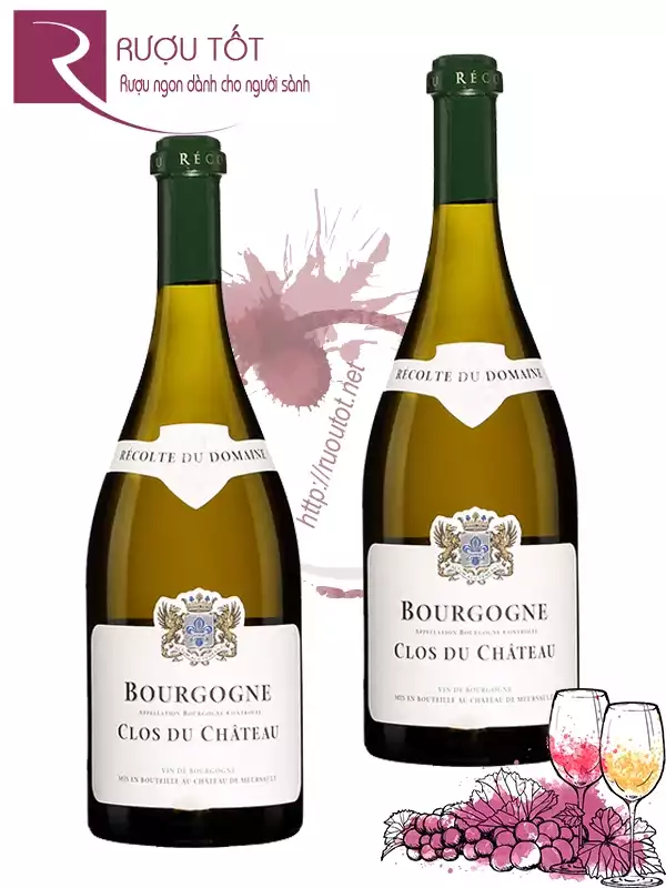 Rượu vang Clos Du Chateau Bourgogne Chardonnay