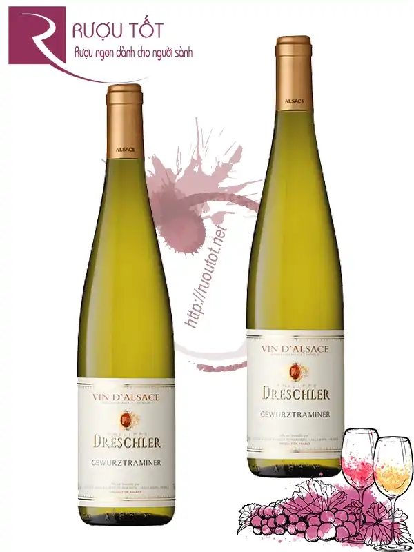 Vang trắng Philippe Dreschler Gewurztraminer 12,5%