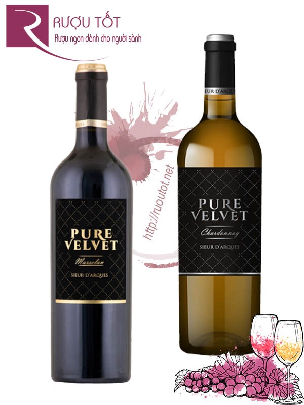 Rượu Vang Pure Velvet Marselan - Chardonnay Sieur DArques