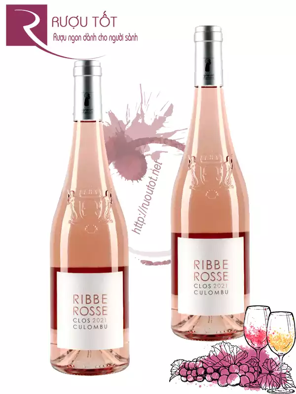 Vang Pháp Ribbe Rosse Rose Clos Culombu