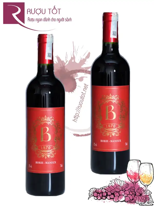 Rượu vang Rivage Red B1870 Label 750ml 12% Pháp