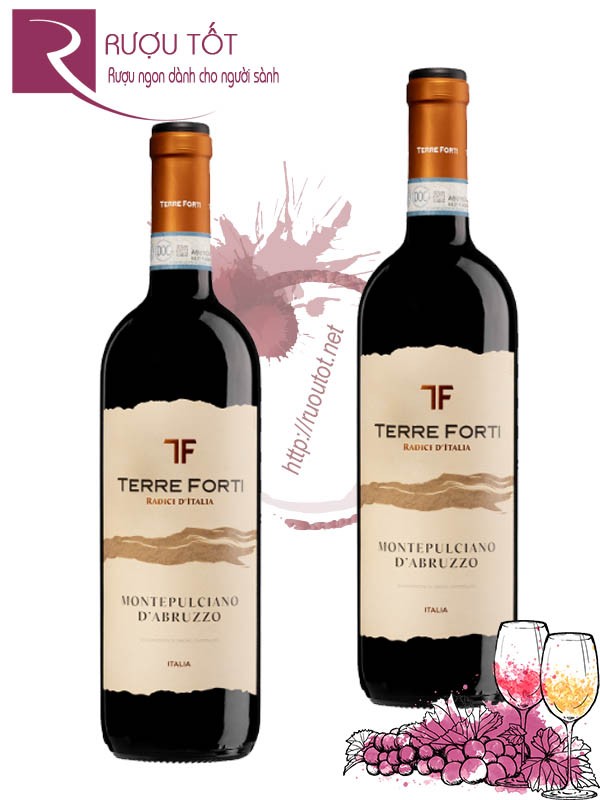 Rượu vang Terre Forti Montepulciano d'Abruzzo Chính hãng