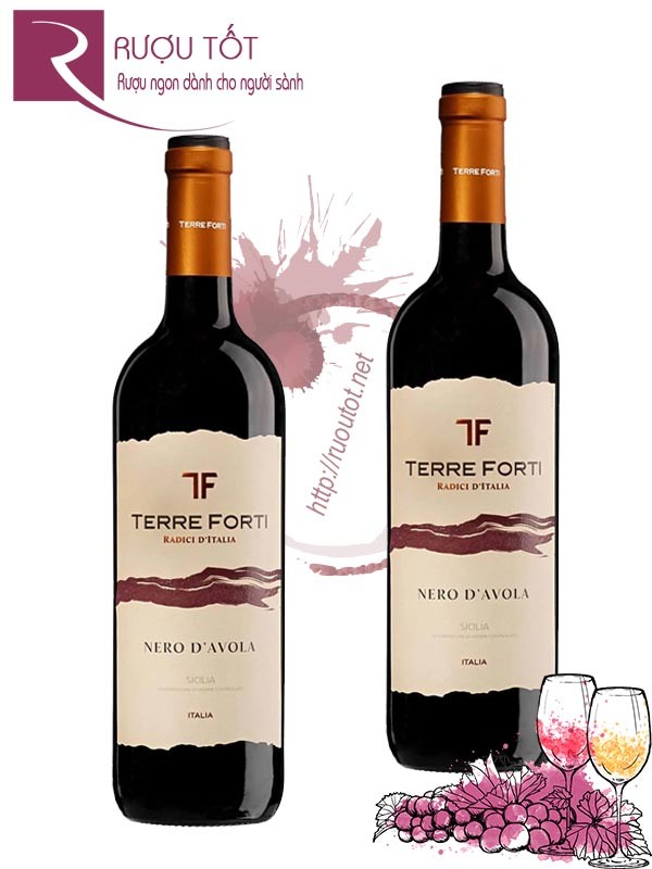 Rượu vang Terre Forti Nero d'Avola Chính hãng