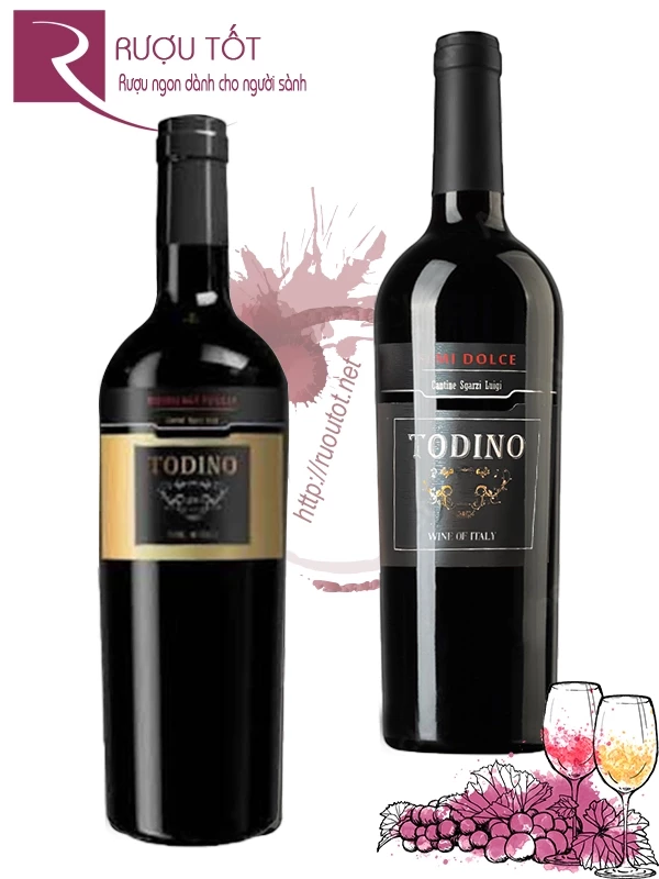 Rượu Vang Todino Semi Dolce - Rosso Puglia IGT