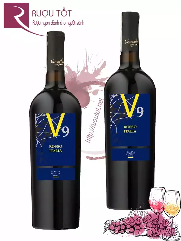 Rượu Vang V9 Rosso Italia 14,5%