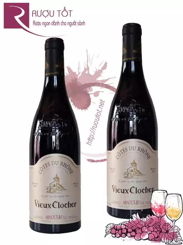 Rượu vang Pháp Vieux Clocher Cotes du Rhone
