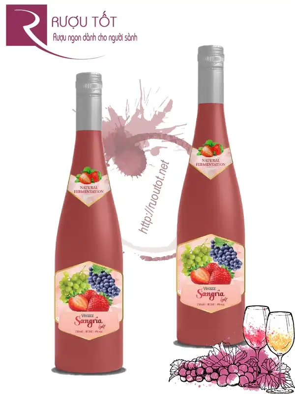 Rượu Vang Vivazz Sangria Light Rose