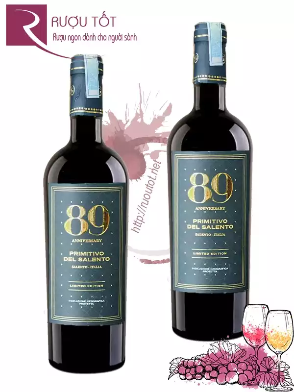 Rượu vang 89 Primitivo Del Salento